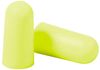 3M™ E-A-Rsoft™ Yellow Neons™ Uncorded Earplugs, Hearing Conservation 312-1250 in Poly Bag Regular Size - Latex, Supported
